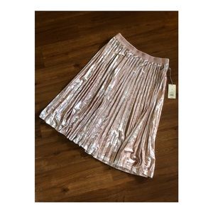 Light Pink Velvet Skirt